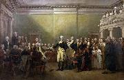John Trumbull General George Washington Resigning his Commission oil painting